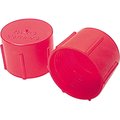 Allstar Plastic -3 AN Caps; Red -0, 20PK ALL50801